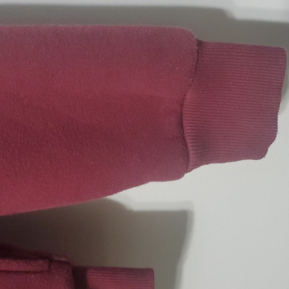 Forever 21 Jacket Mens Size Small Burgundy Sherpa-Lined Hoodie Zippered - Picture 5 of 9